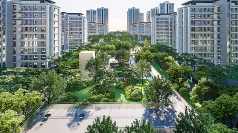 长房欣望府小区实景图