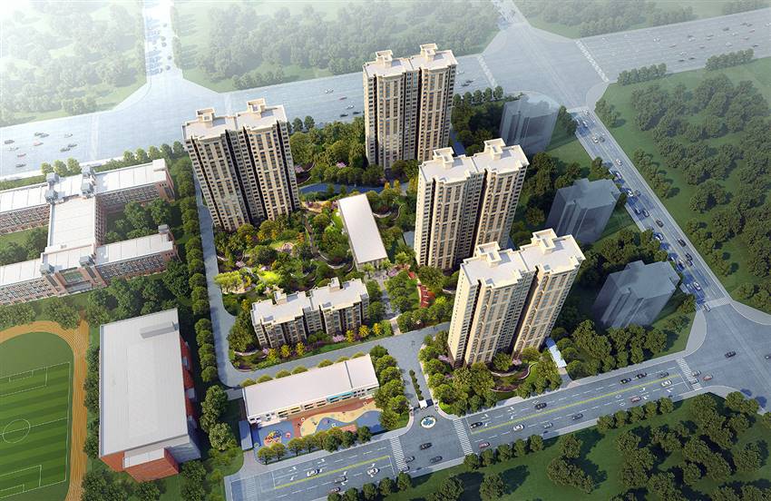 隆泽园小区实景图