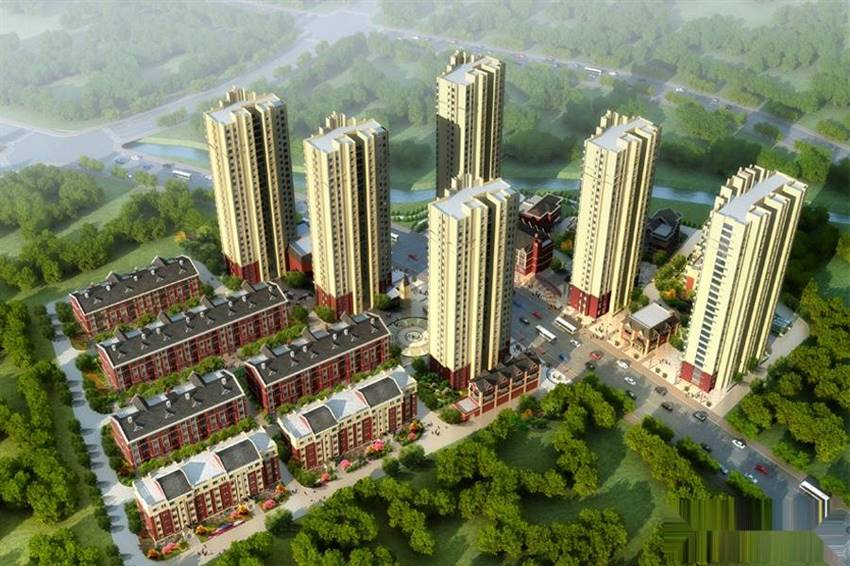 建工玉龙湖小区实景图