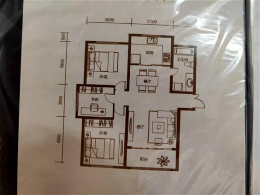 3室2厅1卫 126㎡