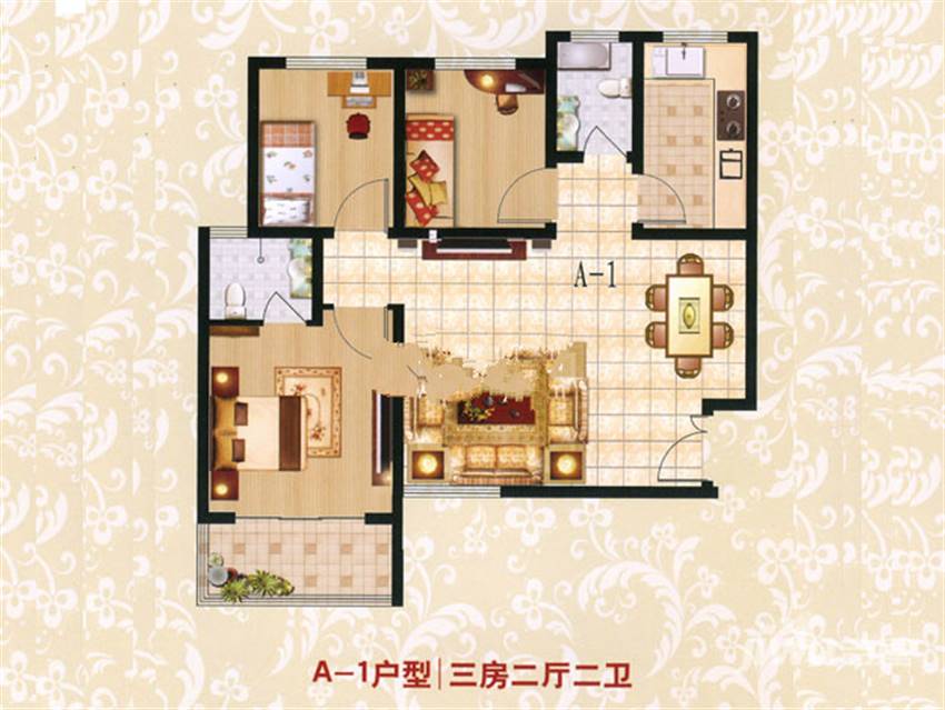 3室2厅2卫