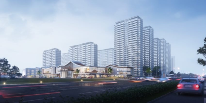 中国铁建西派逸园小区实景图